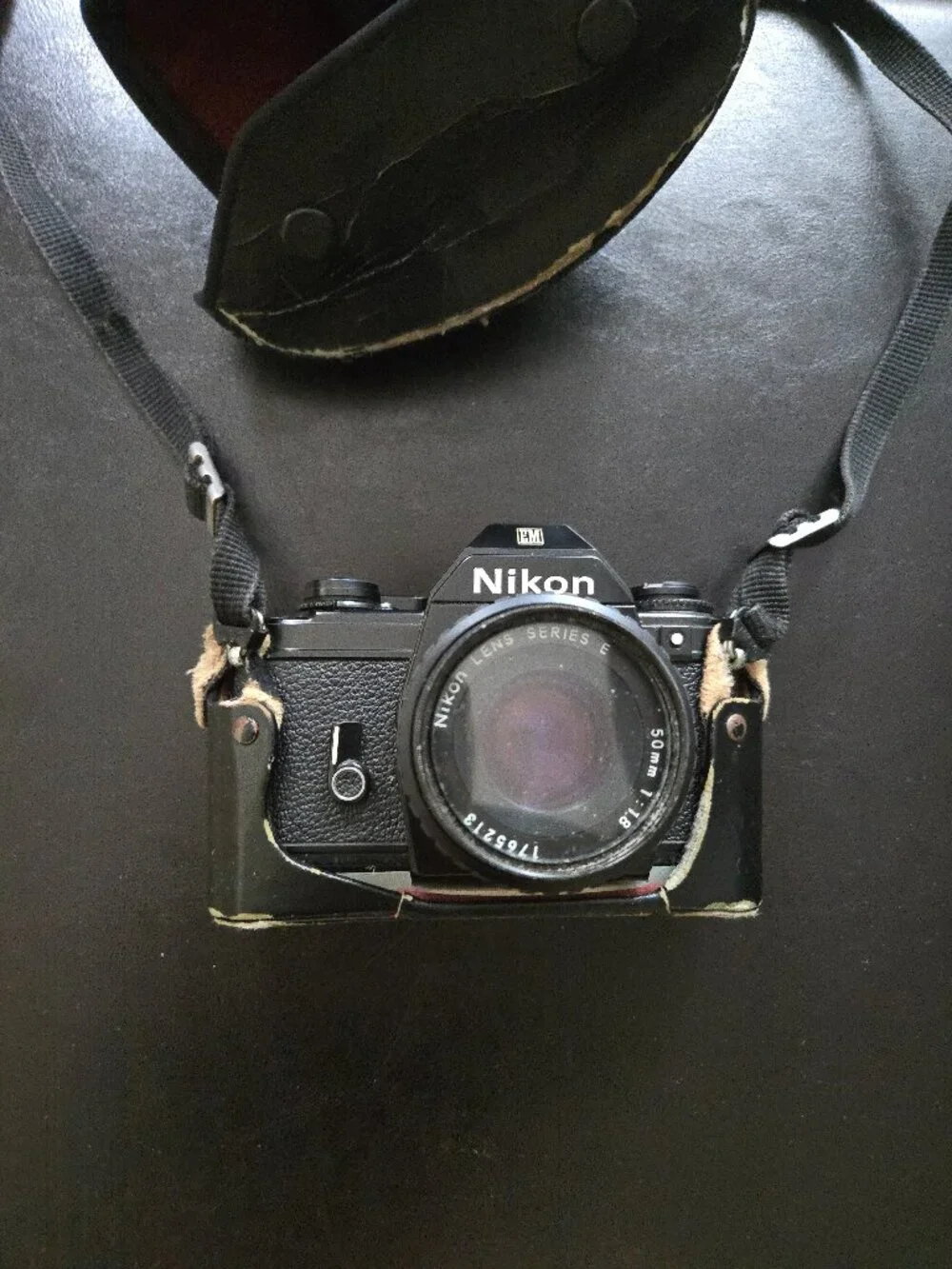 Vintage Nikon EM 35mm Film Camera Achiever 115A SB-E Speedlight Soligor Zoom Mac